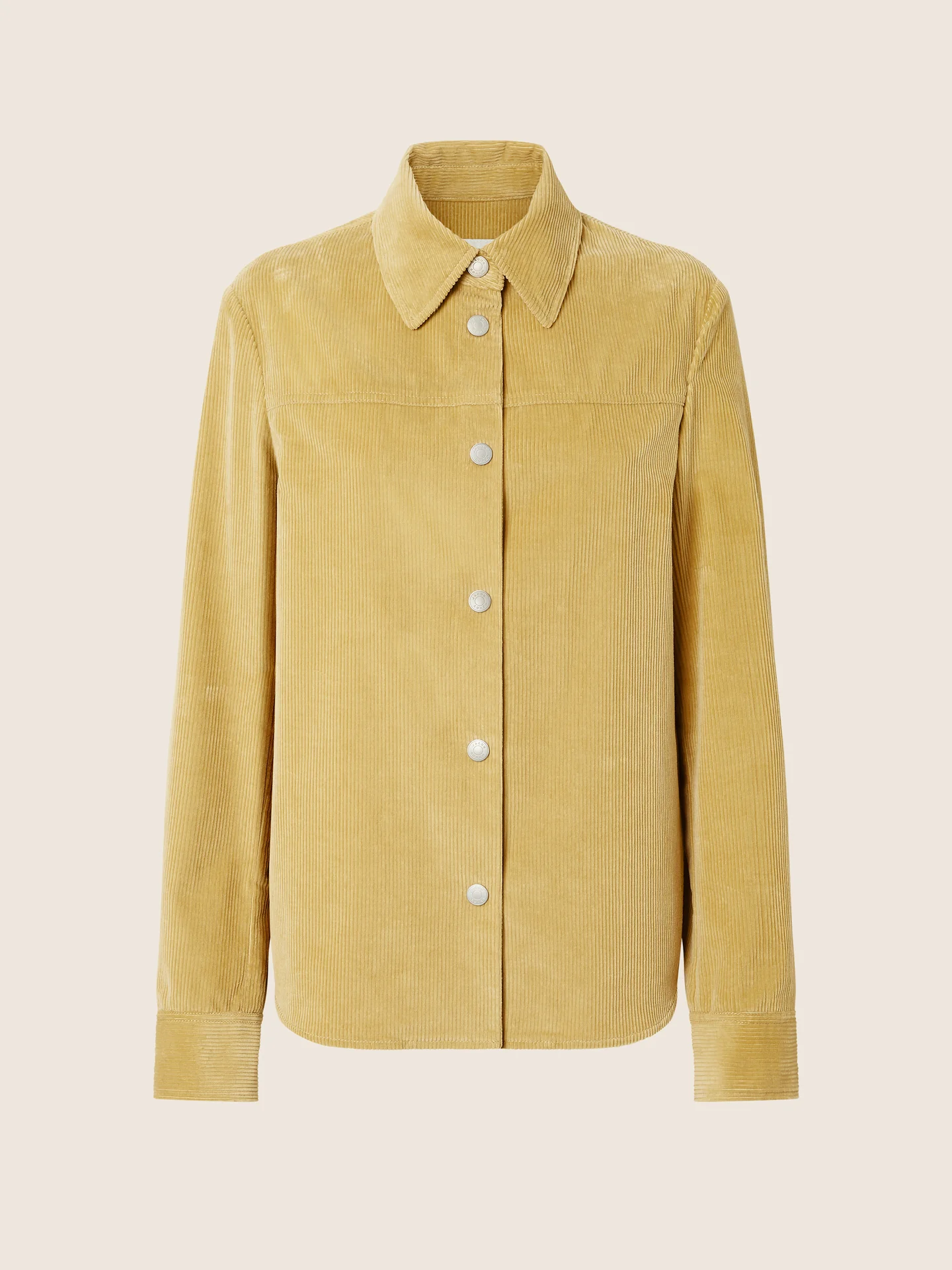 0238580.webp Overshirt in Hay Cotton Corduroy - Image 1