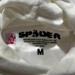 Spider Worldwide Men's White and Cream Hoodie - Image 2