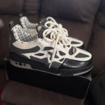 Louis Vuitton Men's Black and Grey Trainers - Image 2