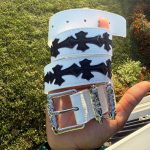 Men's Silver and White Belt - Image 2