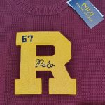 Polo Ralph Lauren Men's Yellow and Burgundy Jumper - Image 2