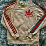 Gucci Men's Tan and Cream Sweatshirt