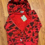 BAPE Men's Red Hoodie - Image 2