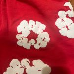 Denim Tears Men's Red and Grey Shorts - Image 2