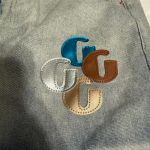 Gallery Dept. Men's Blue and Grey Jeans - Image 2