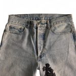 Men's Blue and Grey Jeans - Image 2