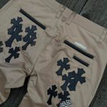 Chrome Hearts Men's Tan and Blue Jeans - Image 2