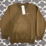 Alo Yoga Women's Tan and Brown Sweatshirt - Image 2