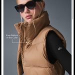 Alo Yoga Women's Pink and Tan Gilet - Image 2