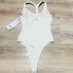 Alo Yoga Women's White Bodysuit