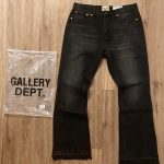 Gallery Dept. Men's Black and Navy Jeans - Image 2