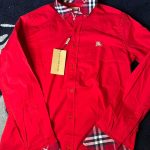 Burberry Men's Red Shirt