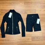 Lululemon Women's Black and Green Leggings