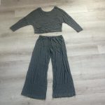 Target Women's Grey and Green Pajamas