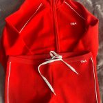 Aritzia Women's Red Joggers-tracksuits