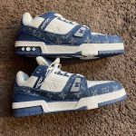 Louis Vuitton Men's Blue and Navy Trainers