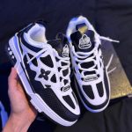 Louis Vuitton Men's Black and White Footwear