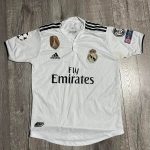 Adidas Men's Grey and White T-shirt