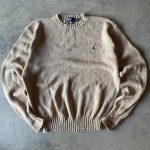 Polo Ralph Lauren Men's Tan and Cream Jumper