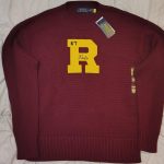 Polo Ralph Lauren Men's Yellow and Burgundy Jumper