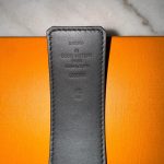 Louis Vuitton Men's Black and Grey Belt - Image 3