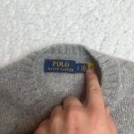 Polo Ralph Lauren Men's Grey and Green Jumper - Image 3