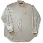 Polo Ralph Lauren Men's Cream Shirt - Image 3