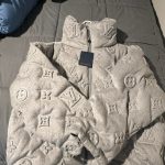 Louis Vuitton Men's Grey and Silver Coat - Image 3