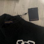 Louis Vuitton Men's Black and Navy Jumper - Image 3