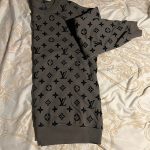 Louis Vuitton Men's Grey and Black Jumper - Image 3