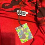 BAPE Men's Red Hoodie - Image 3