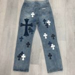 Men's Blue and Navy Jeans - Image 3