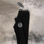 Women's Black and White Leggings - Image 3