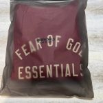 Fear of God Men's Burgundy and Red Hoodie - Image 3