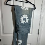 Denim Tears Men's Blue and Grey Jeans - Image 3