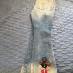 Gallery Dept. Men's Blue and Grey Jeans - Image 3