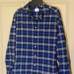 Burberry Men's Navy and Blue Shirt