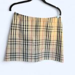 Burberry Women's Tan and Brown Skirt