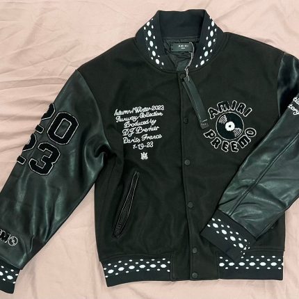 Amiri Men's Black and Green Jacket