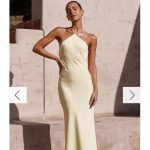 Billy J Women's Yellow and Cream Dress