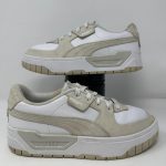 Puma Women's White and Tan Trainers