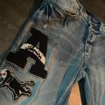 Amiri Men's Blue and Grey Jeans