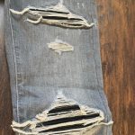 Amiri Men's Grey and Blue Jeans - Image 5