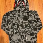 BAPE Men's Grey and Black Hoodie - Image 5