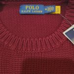 Polo Ralph Lauren Men's Yellow and Burgundy Jumper - Image 4