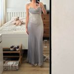 Women's Blue and Grey Dress - Image 4