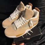 Jordan Men's Tan and Cream Trainers - Image 4