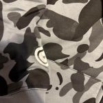 BAPE Men's Grey and Black Hoodie - Image 4