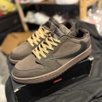 Jordan Men's Brown and Grey Trainers - Image 4