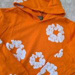 Denim Tears Men's Orange Hoodie - Image 4